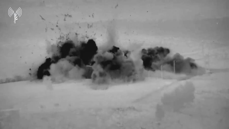 תיעוד מתקיפת תשתיות טרור של ארגון הטרור חיזבאללה