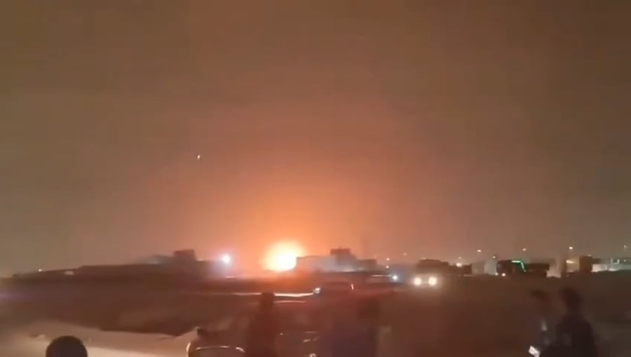 רגעי התקיפה האיראנית בסעודיה