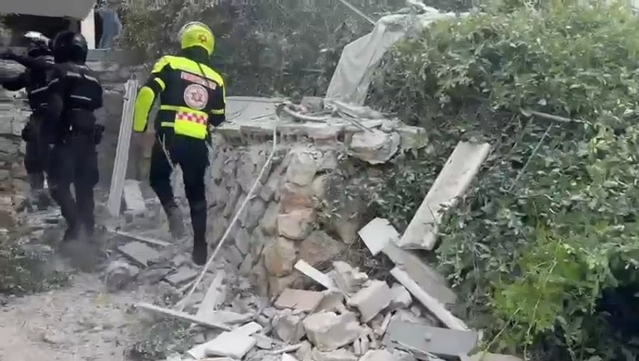 זירת הפגיעה במרכז הארץ