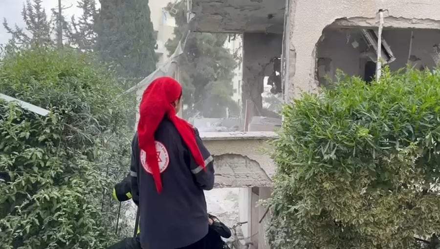 זירת פגיעה במרכז