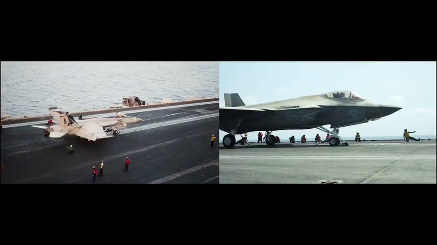 נושאות המטוסים של ארה"ב בפעילות במפרץ