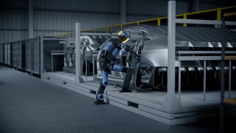 סרטון שהוצג בזום של אחוות תורה וערוץ רייד מראה איך רובוטים בונים מאפס מכונית מקצה אל קצה.