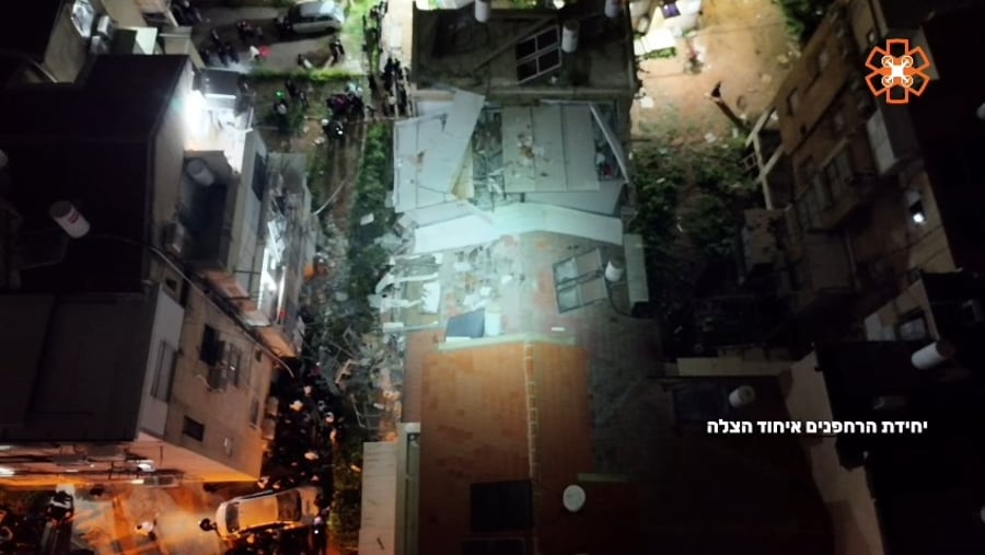 צילום רחפן של הזירה