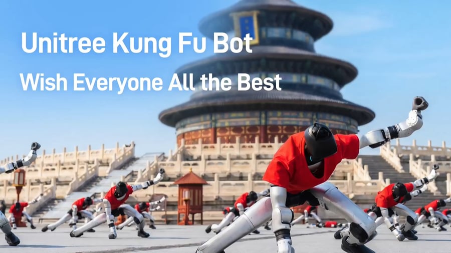 רובוט החברה הסינית Unitree Robotics בפעולה