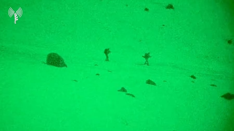 כוחות יחידת האלפיניסטים בפעילות חוצה גבול מהחרמון הסורי לדרום לבנון