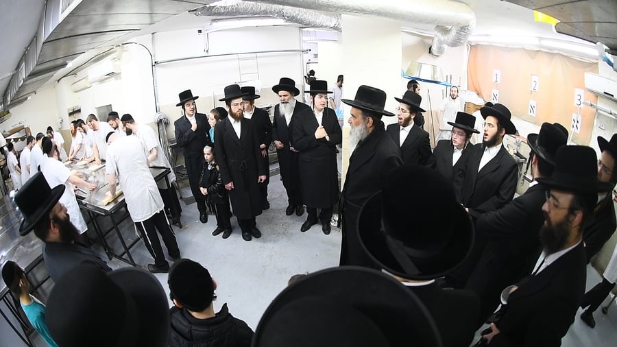 האדמו"ר מאשלג בני היכלא באפיית המצות