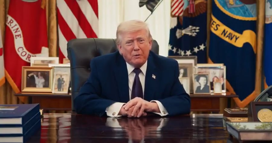 טראמפ מברך את ישראל לרגל הפסח