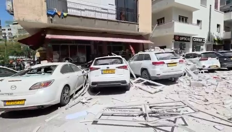 זירת נפילה ברמת גן