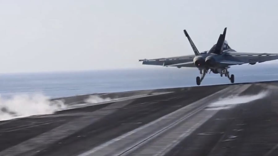 מטוסי קרב של ארה"ב בדרך לתקיפה באיראן