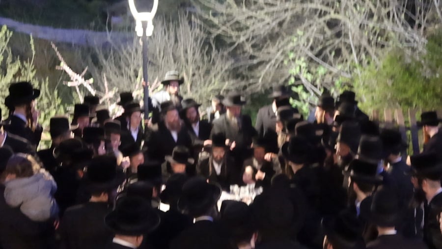 האדמו"ר מזוועהיל בשאיבת מים שלנו