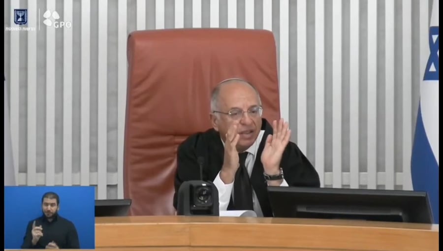 השופט סולברג בדיון על הסנקציות נגד חרדים