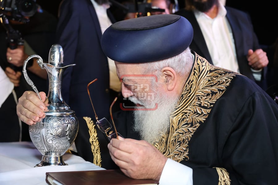 הגרש"מ עמאר בהדלקה לכבוד ל"ג בעומר