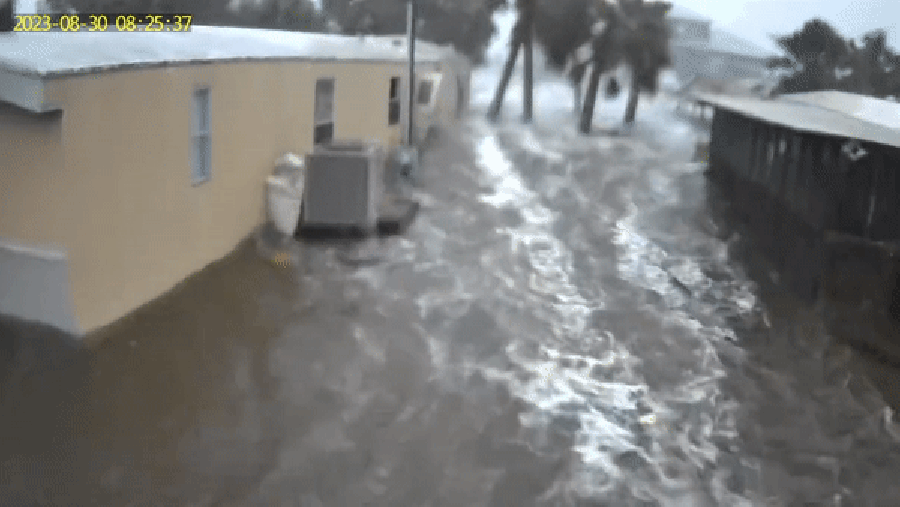 הוריקן אידליה היכה בחופי פלורידה: מאות אלפים ללא חשמל